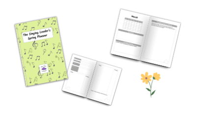 Spring Planner with example pages